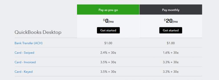 quickbooks payments for desktop